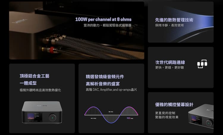 【WiiM】 Amp Ultra多功能智能串流擴大機 + KLIPSCH RP-600M II喇叭(黑檀木) 圖5